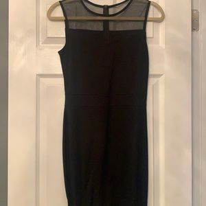 NWOT Heloise Brand Boutique sheer collar zipper back dress